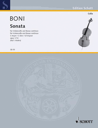 Book cover for Sonata in C Major Op. 1 No. 10