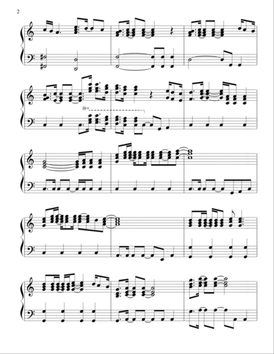 Dancing Queen Dancing Queen Piano Solo scores gallery preview page 2