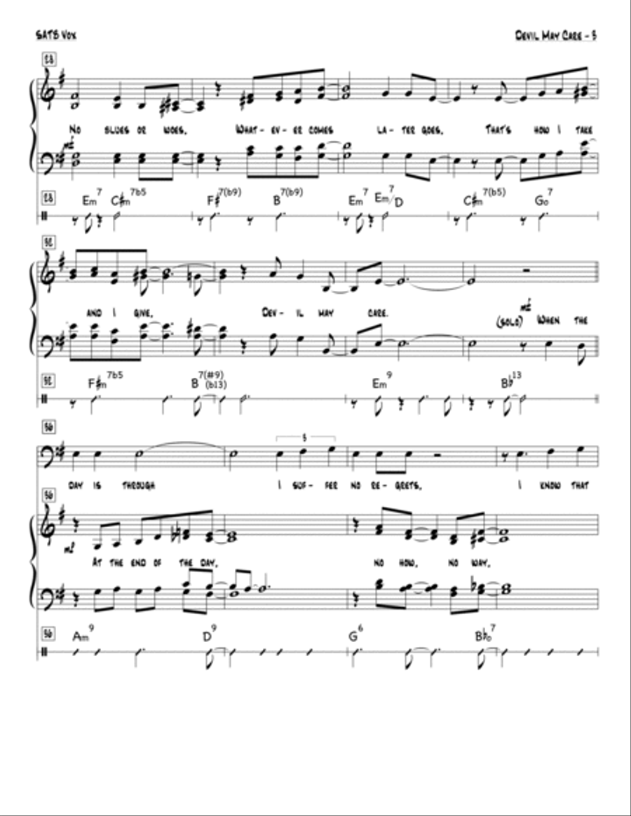 Devil May Care 4-Part scores gallery preview page 6