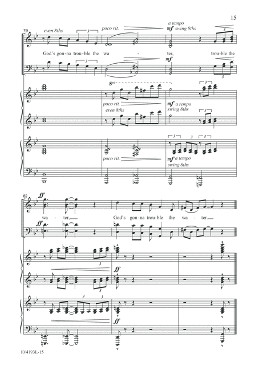 Wade in the Water Wade in the Water 4-Part scores gallery preview page 16