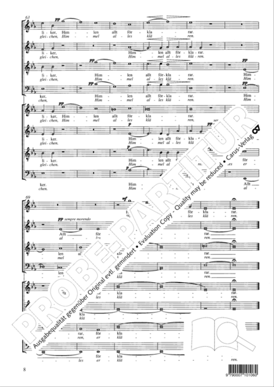 Jordens oro viker 4-Part scores gallery preview page 9