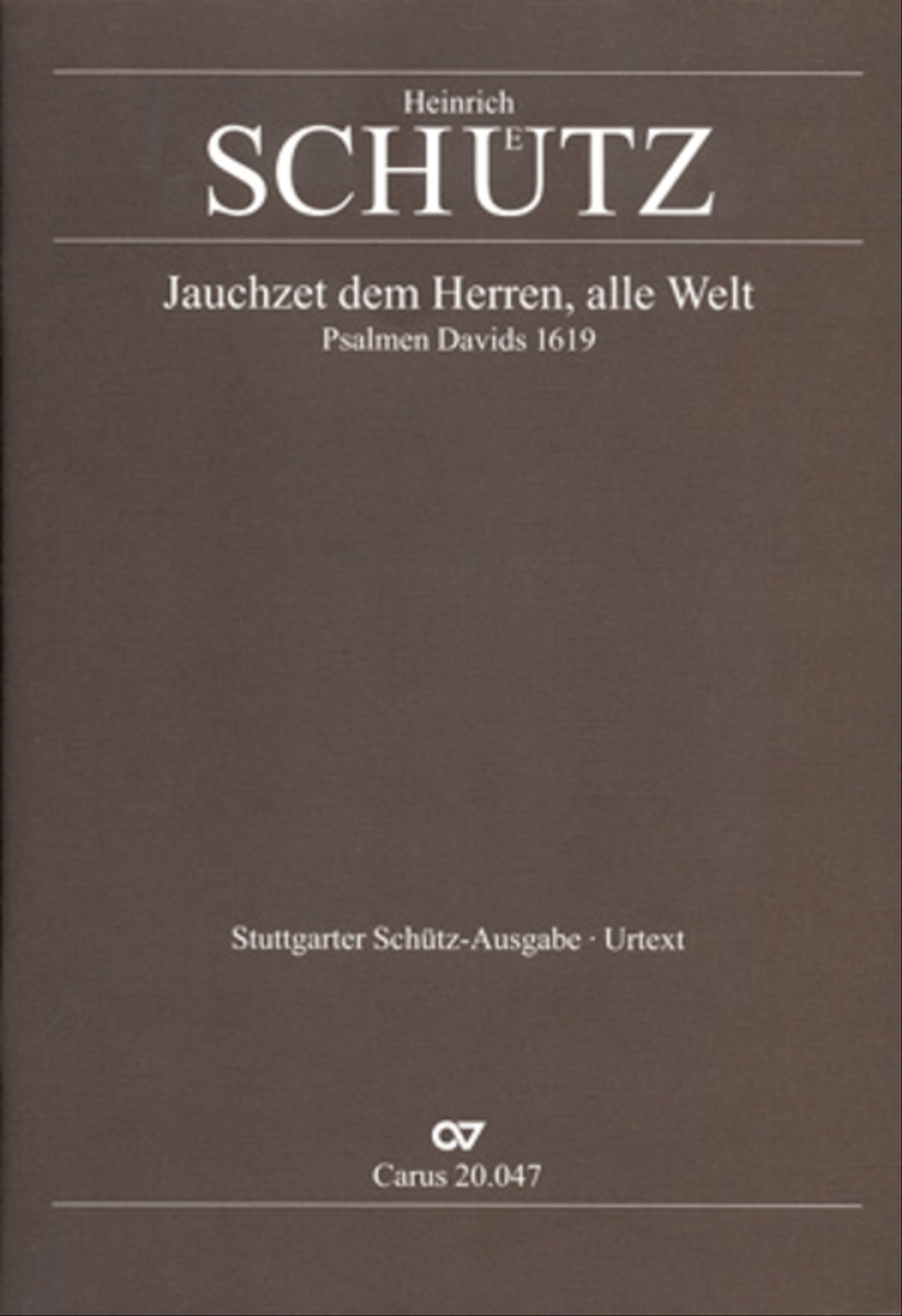 Shout to the Lord, all the earth (Jauchzet dem Herren, alle Welt) SSATB scores gallery preview page 1