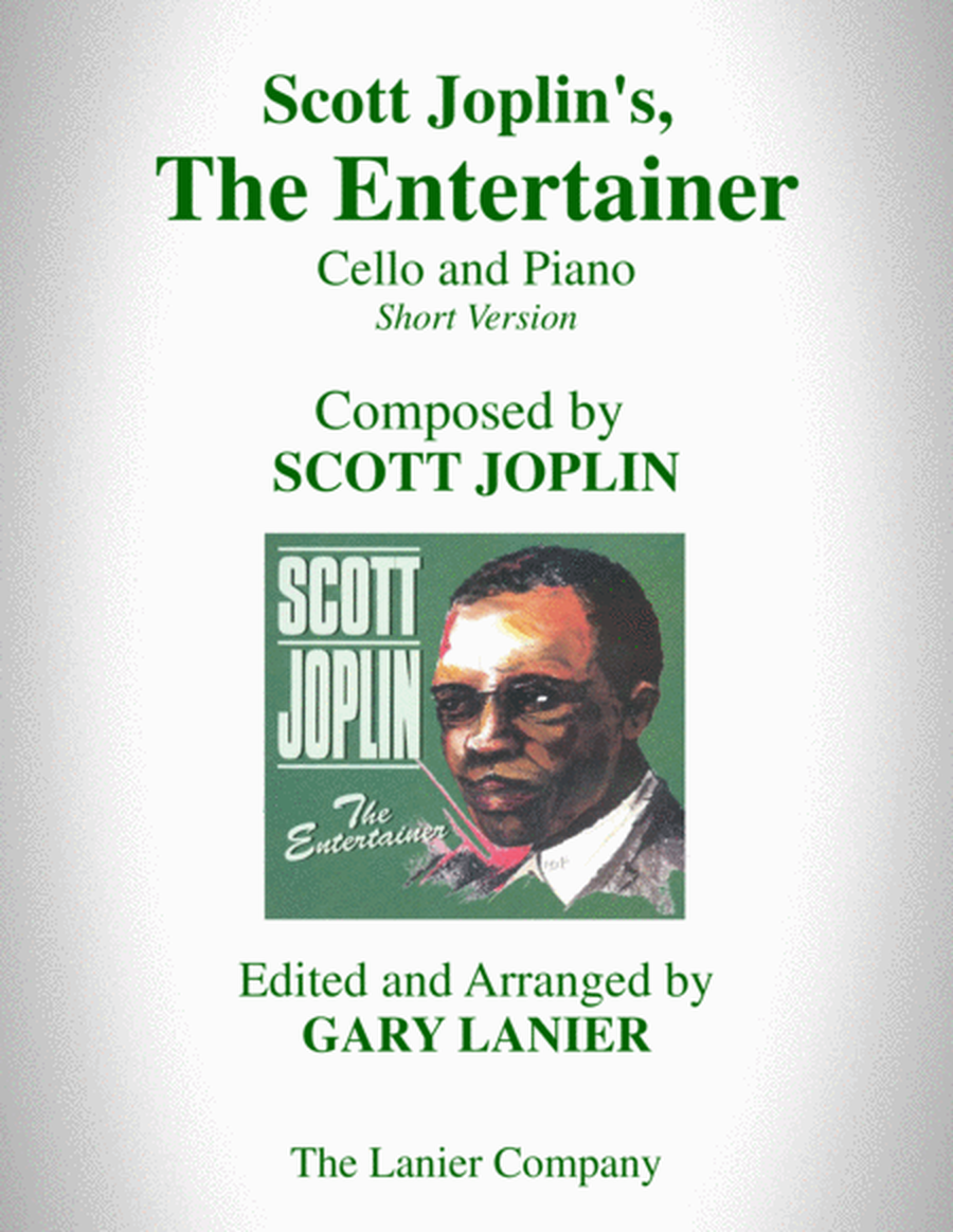 Scott Joplin's, THE ENTERTAINER (Cello and Piano with Cello Part) image number null
