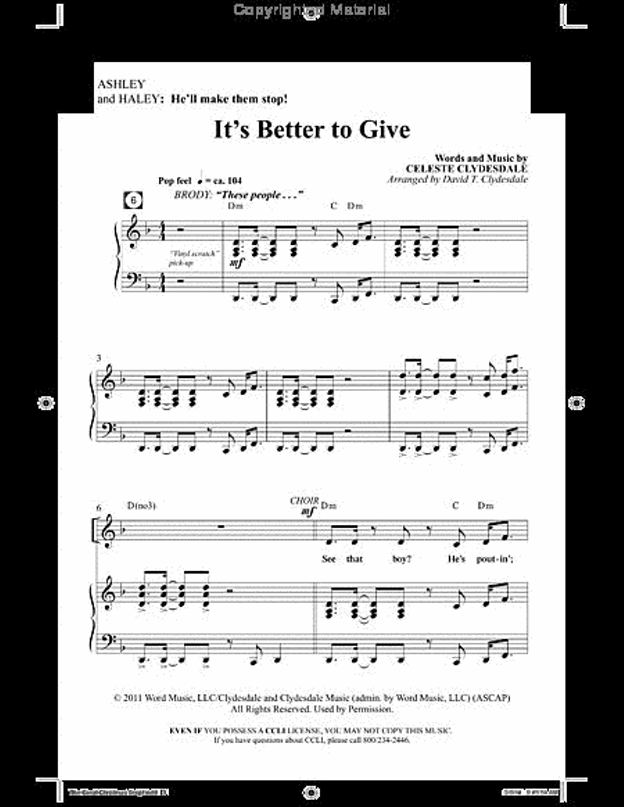 The Great Christmas Giveaway - Choral Book Unison Choir scores gallery preview page 9