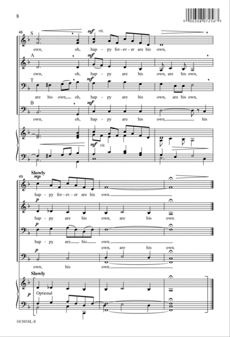 Child in the Manger 4-Part scores gallery preview page 8