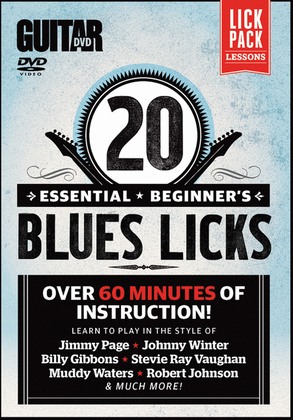 Book cover for Guitar World -- 20 Essential Beginner's Blues Licks