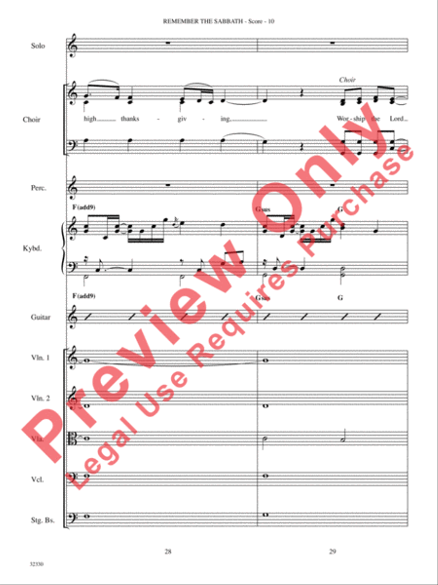 Remember the Sabbath Remember the Sabbath Choir scores gallery preview page 11