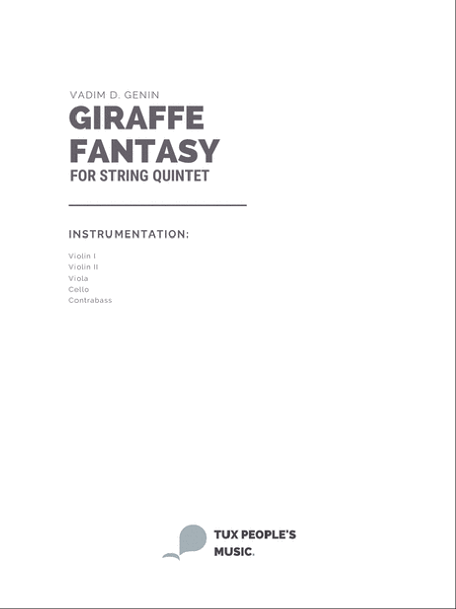 Giraffe Fantasy String Quintet scores gallery preview page 2