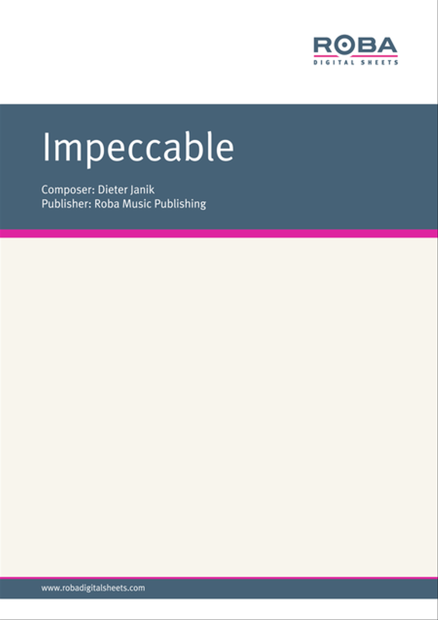 Impeccable Piano Solo scores gallery preview page 1