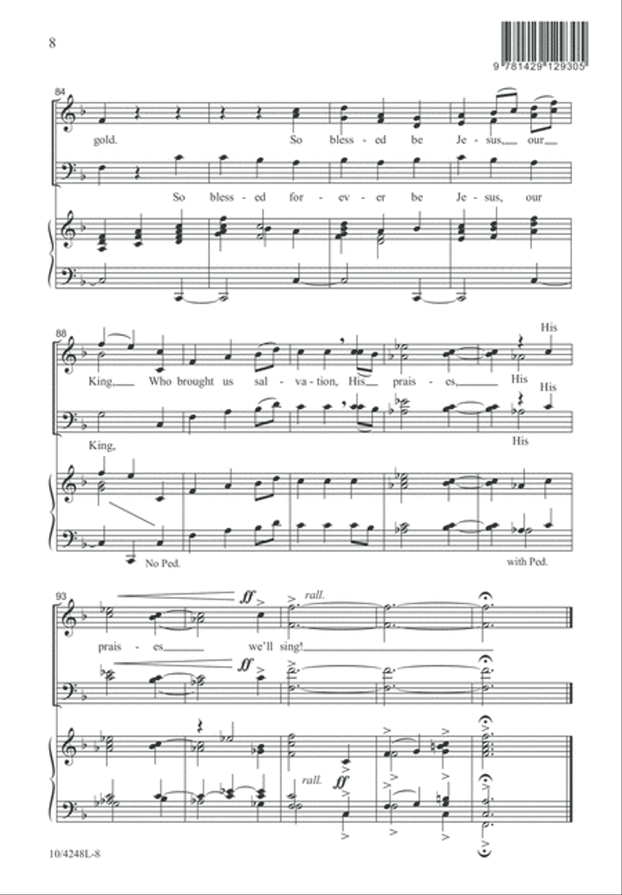 Rejoice and Be Merry 4-Part scores gallery preview page 9