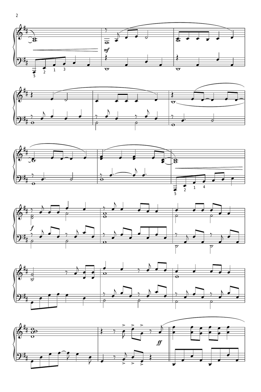 Back To December Piano Solo scores gallery preview page 2