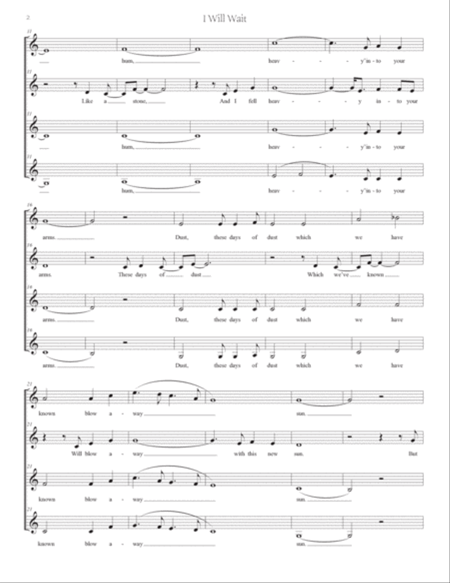 I Will Wait SSAA scores gallery preview page 2