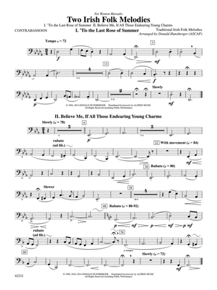 Two Irish Folk Melodies: Contra Bassoon