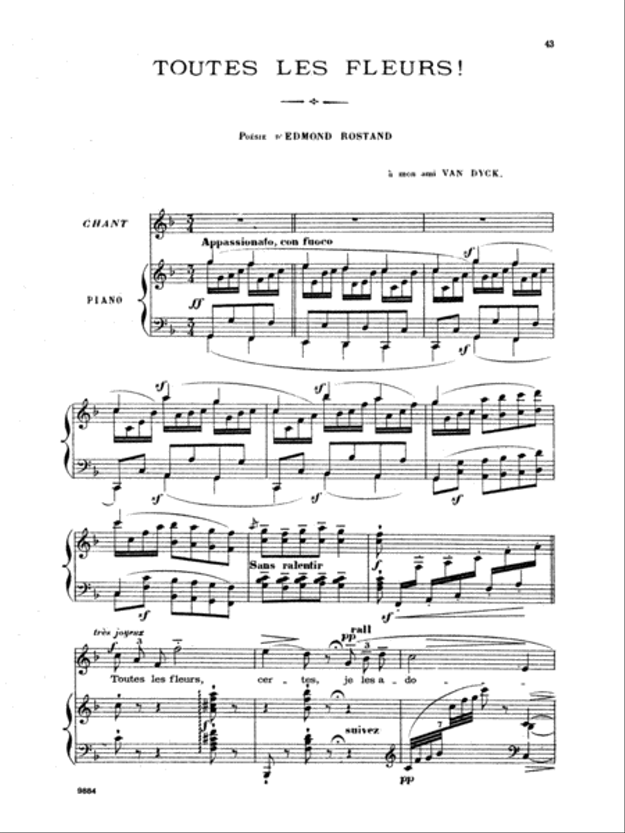 Chabrier: Recueil de Melodies Voice scores gallery preview page 1