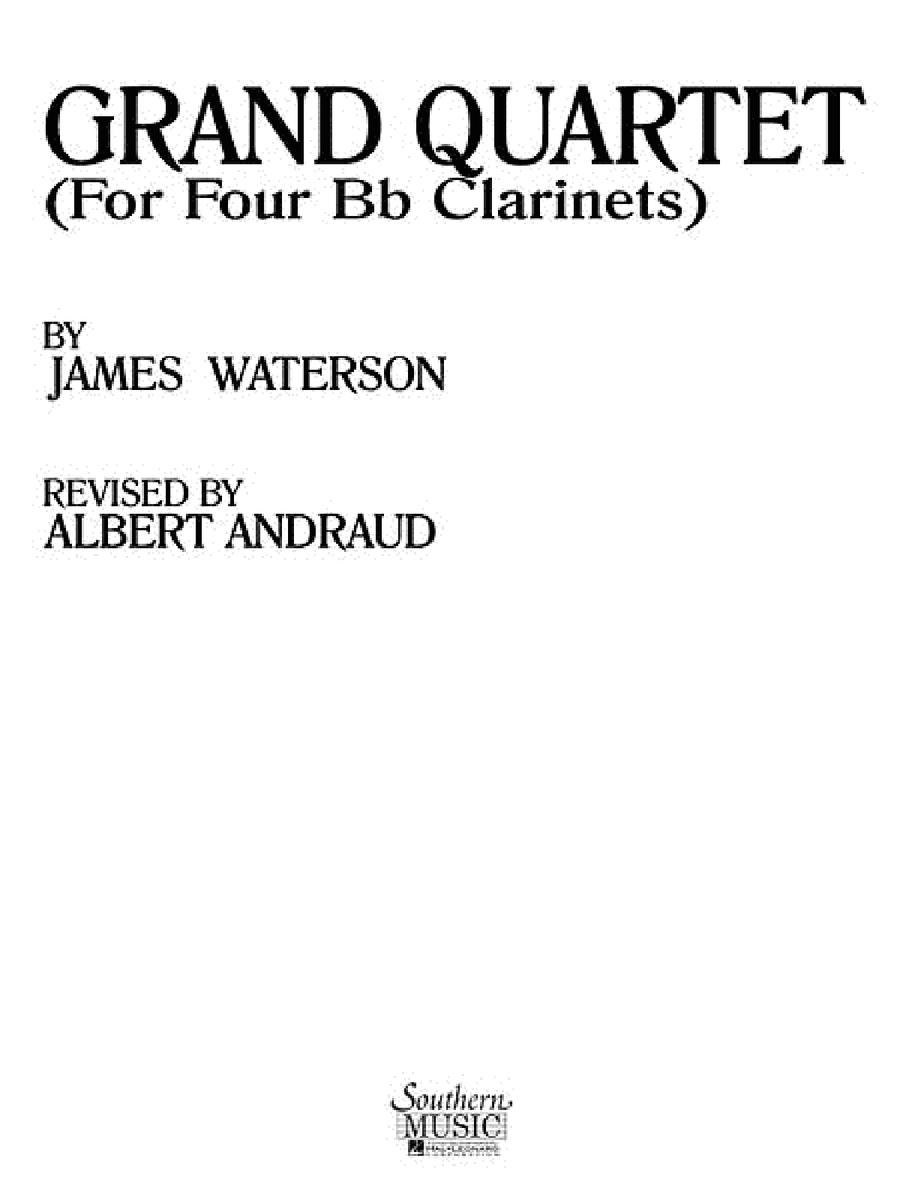 Grand Quartet Clarinet Quartet scores gallery preview page 1
