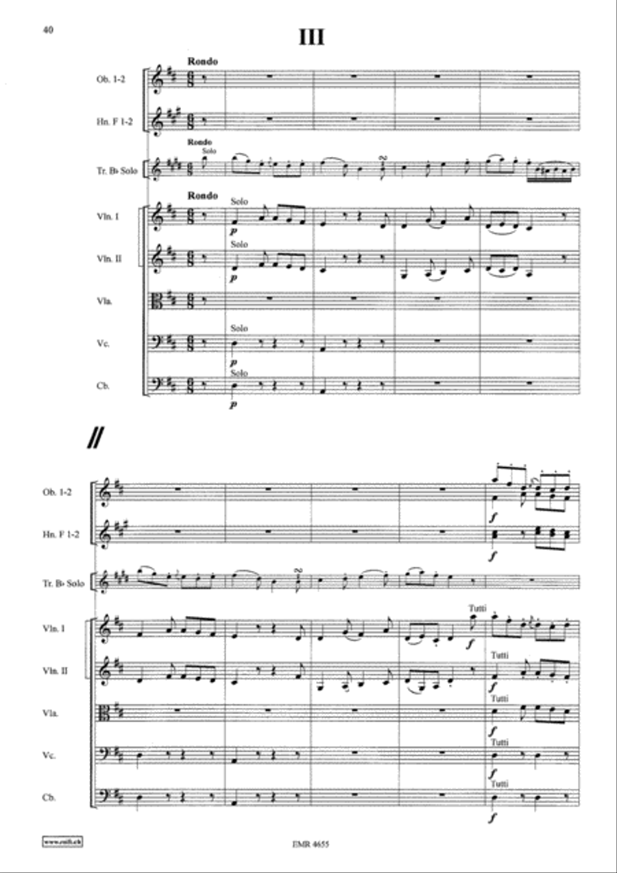 Concerto in D Major Concerto in D Major Orchestra scores gallery preview page 17