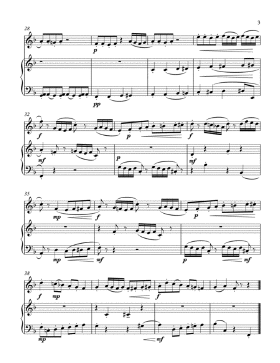 Little Pieces for Clarinet and Piano Clarinet Solo scores gallery preview page 3