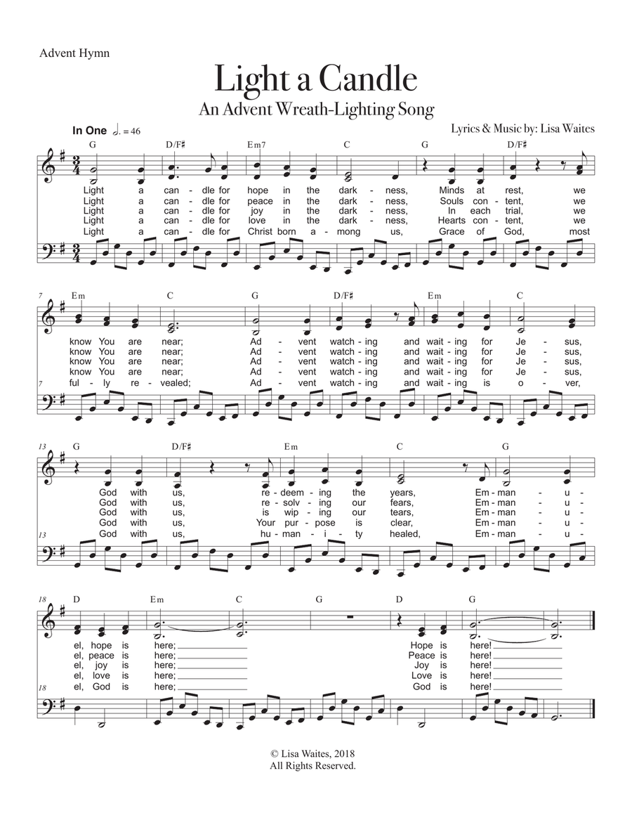 "Light a Candle: An Advent Hymn"