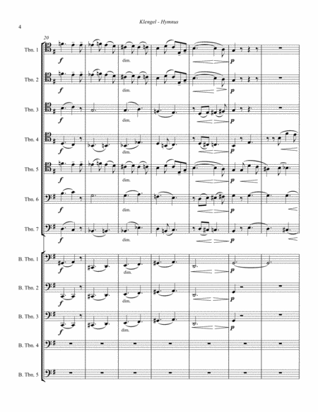 Hymnus for 12-part Trombone Choir Ensemble