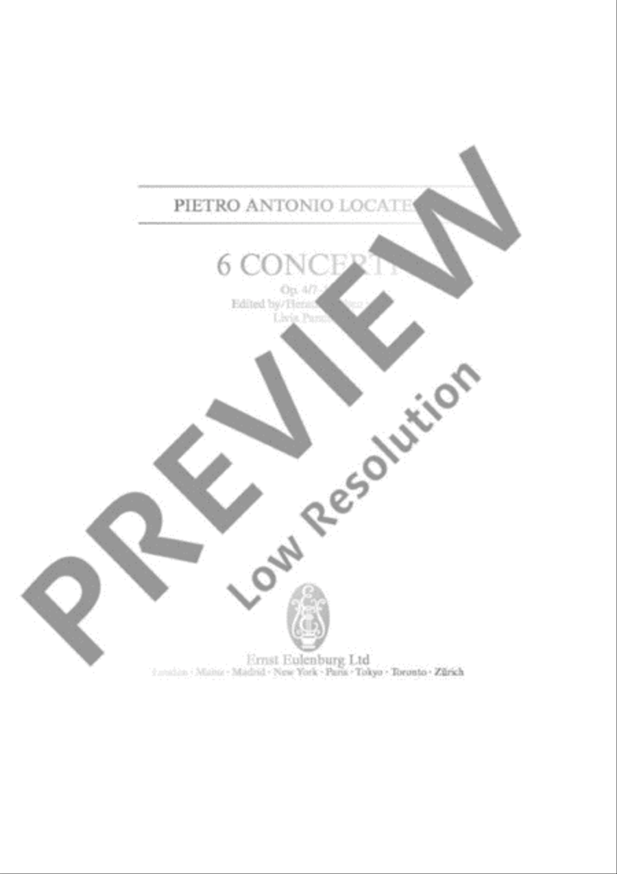 6 Concerti Basso Continuo scores gallery preview page 2