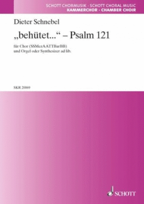 Behutet Psalm 121 A Cappella Choir Hebrew/germn(organ/synth Ad Lib)