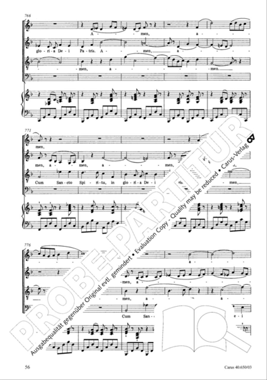 Petite Messe solennelle 4-Part scores gallery preview page 59