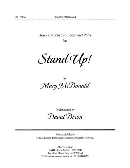 Stand Up - Brass/Rhythm Score