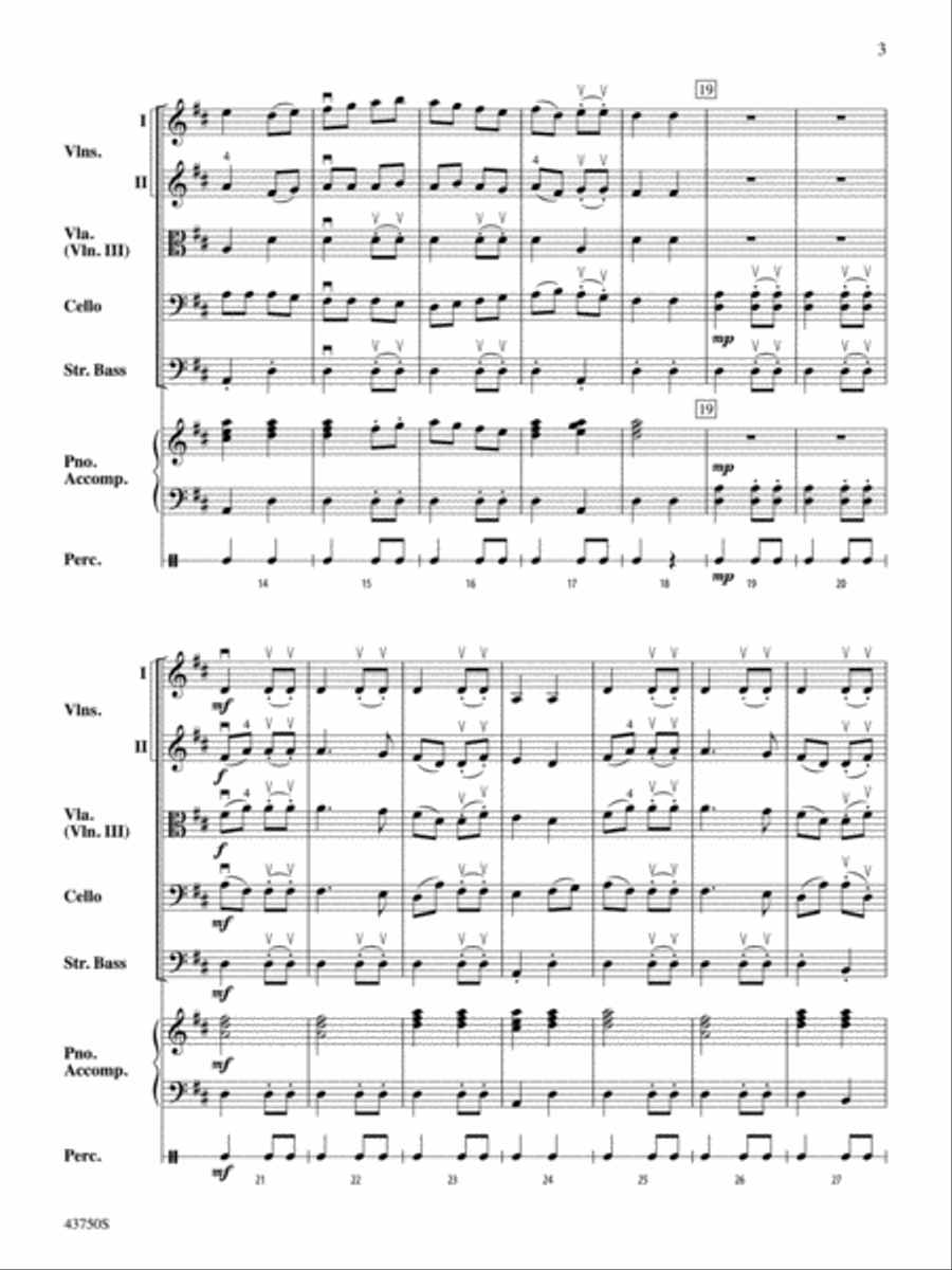 King Henry's Choice: Score String Orchestra scores gallery preview page 3