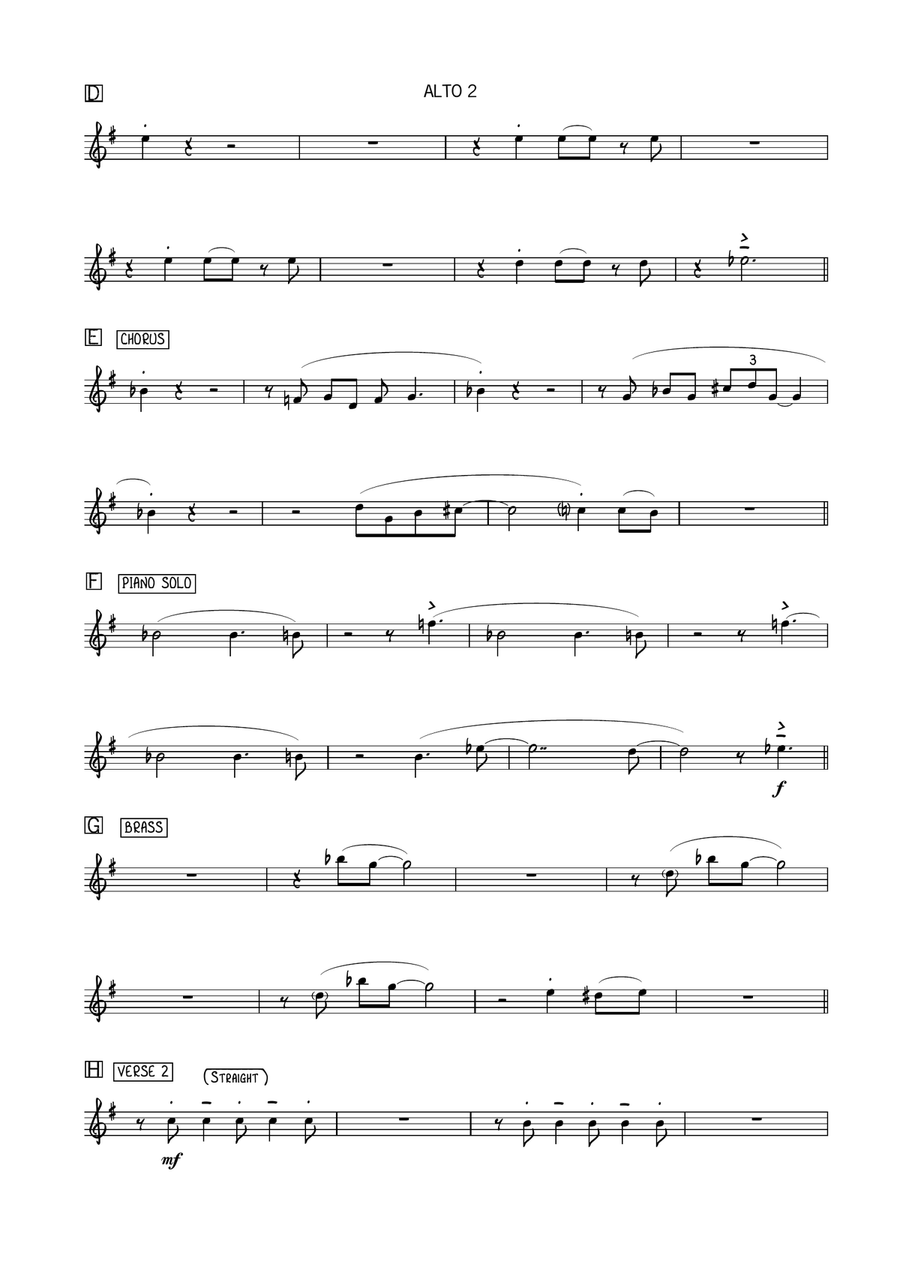 Bye Bye Love Bye Bye Love Jazz Ensemble scores gallery preview page 5