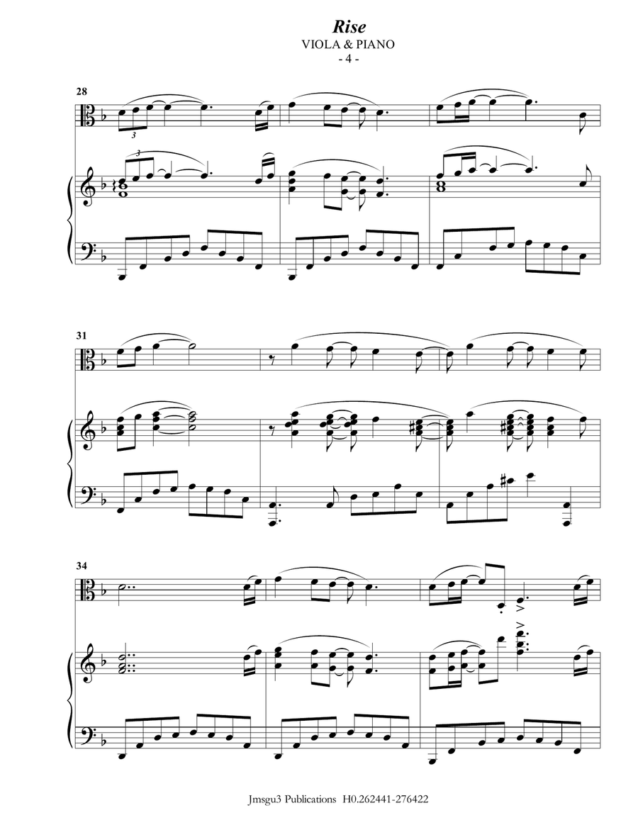 Rise Viola scores gallery preview page 4