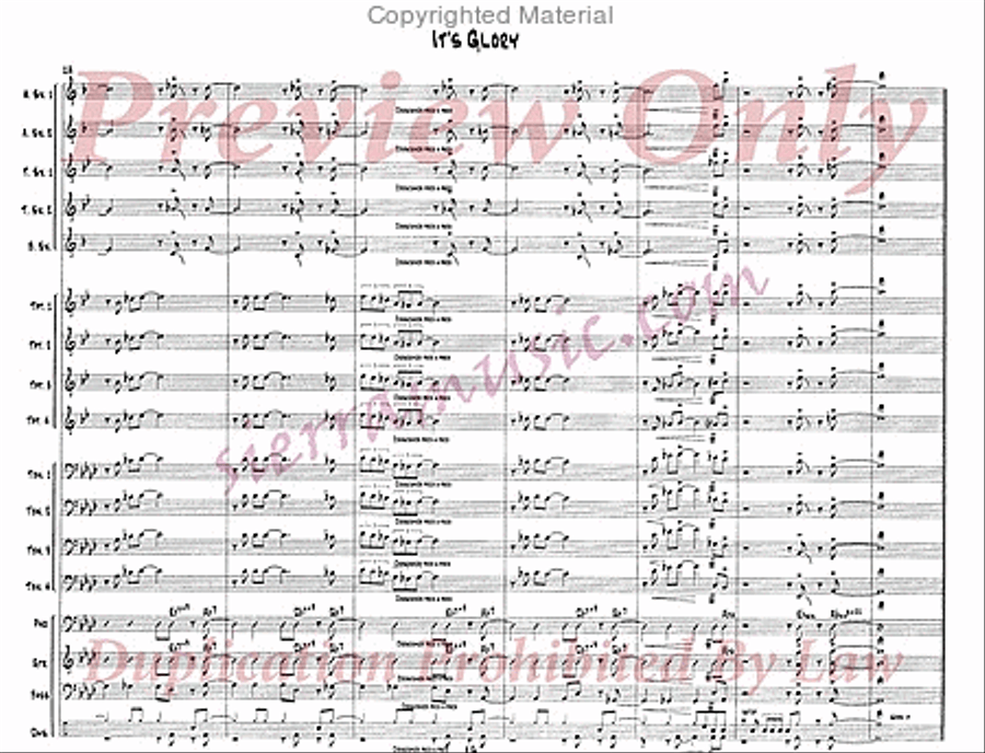 It's Glory Big Band scores gallery preview page 17