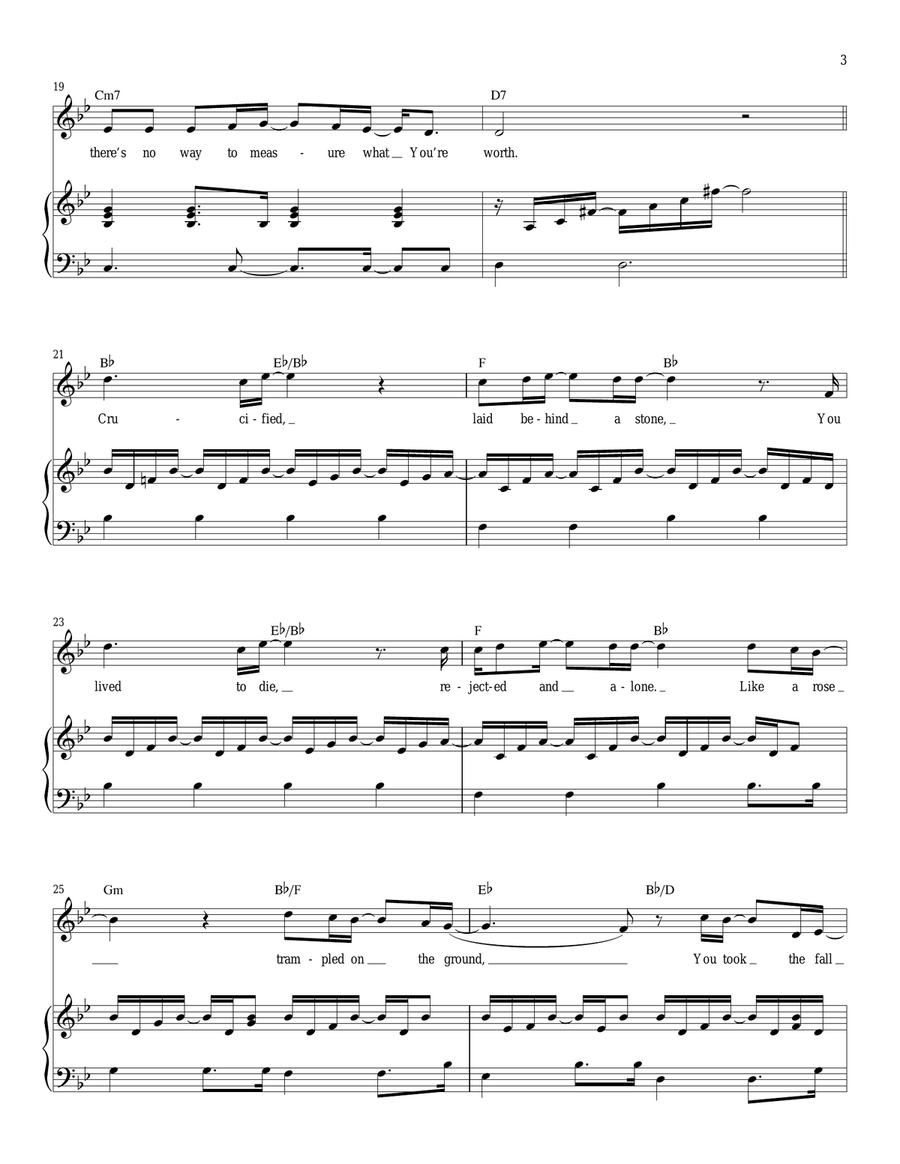 Above All Above All Piano, Vocal scores gallery preview page 3