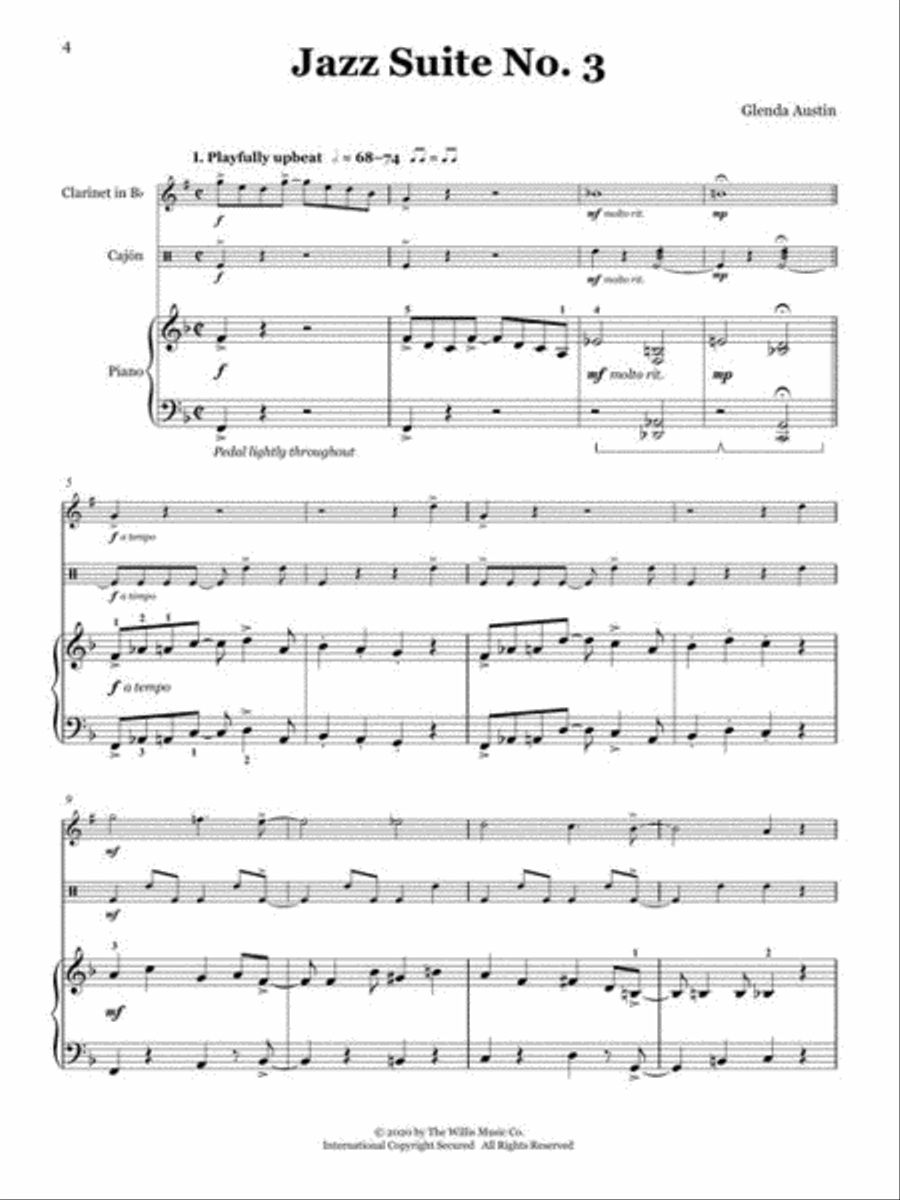 Jazz Suite No. 3 B-Flat Clarinet scores gallery preview page 5