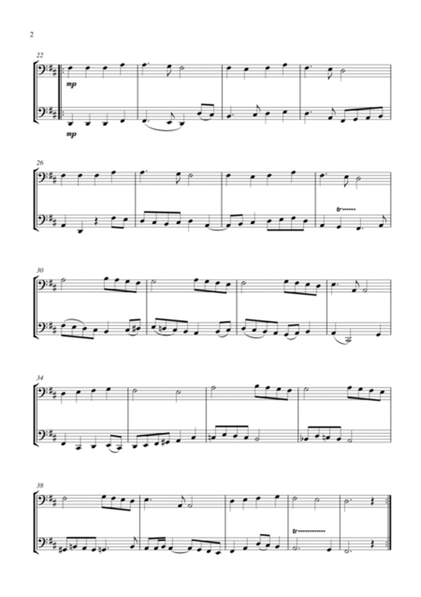 Angels We Have Heard On High (for cello duet, suitable for grades 2-5) image number null