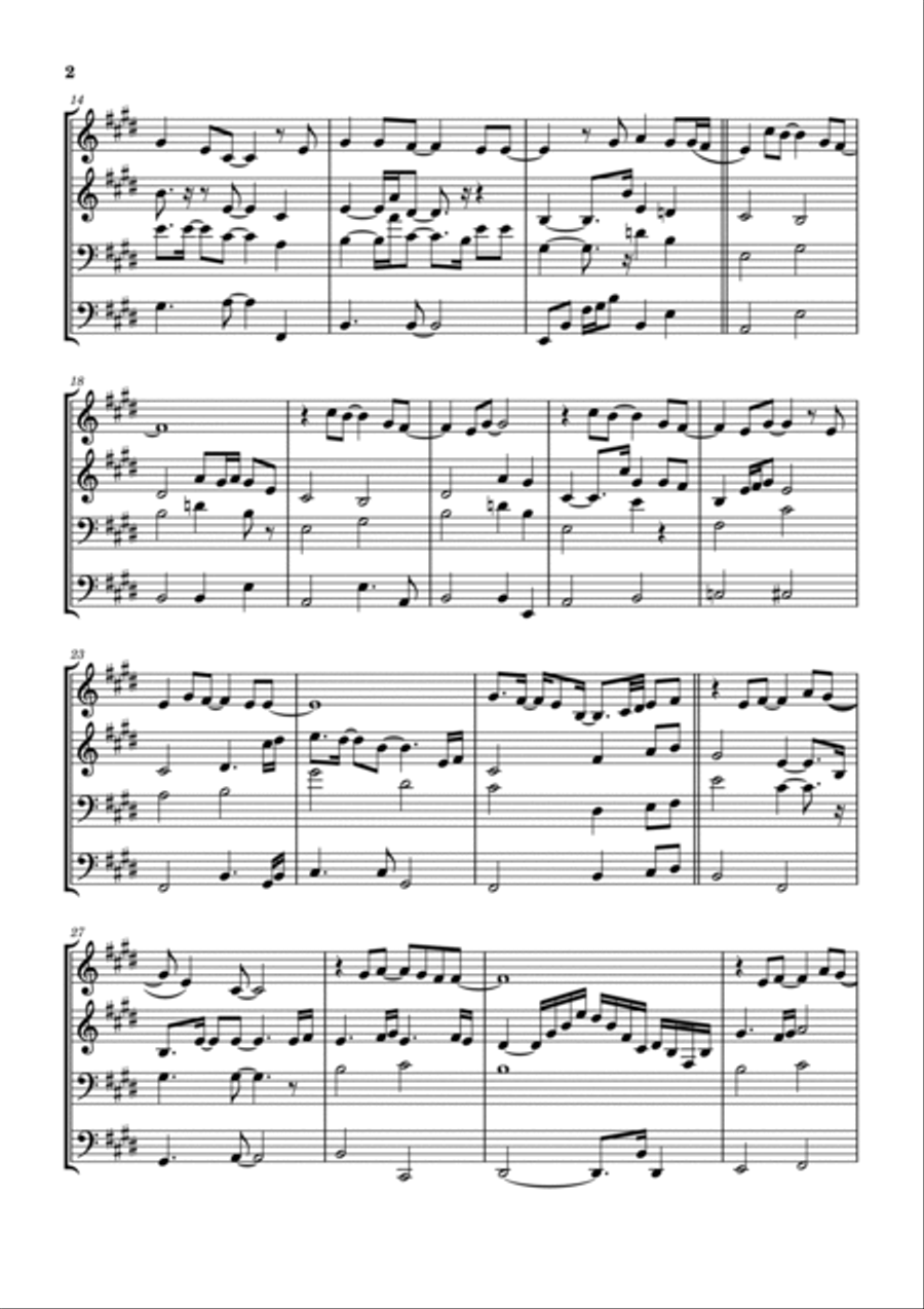 He Knows My Name Brass Ensemble scores gallery preview page 3