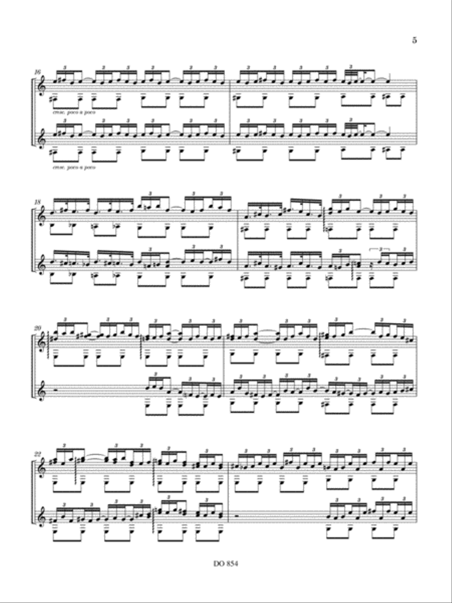 Adagio, opus 44c Classical Guitar scores gallery preview page 5