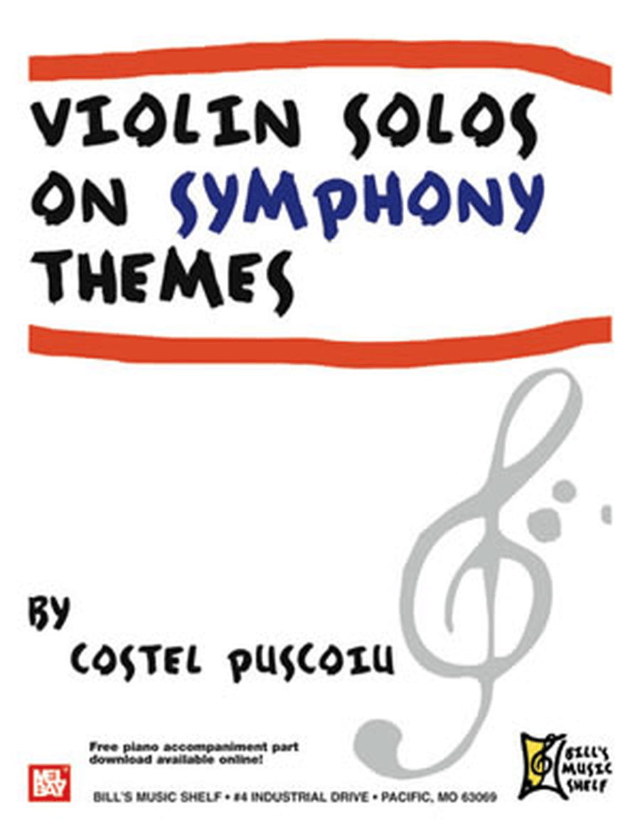 Violin Solos on Symphony Themes Violin Solo scores gallery preview page 1