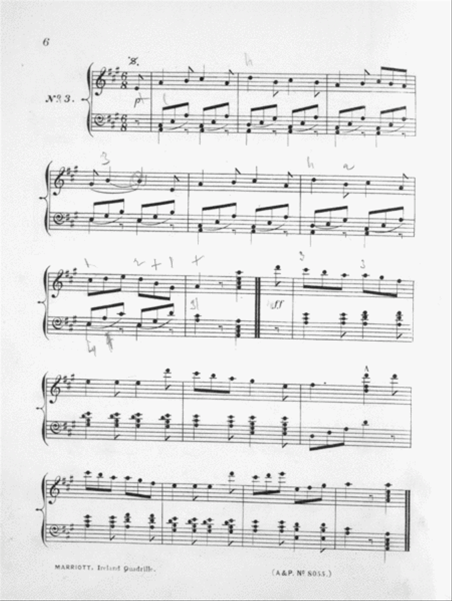Ireland Quadrille. On Irish Air Piano Solo scores gallery preview page 6