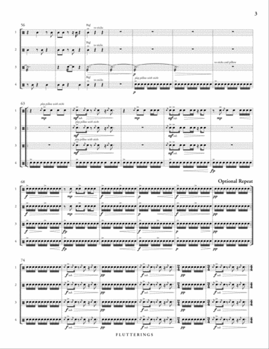 Flutterings Flutterings Percussion Ensemble scores gallery preview page 7