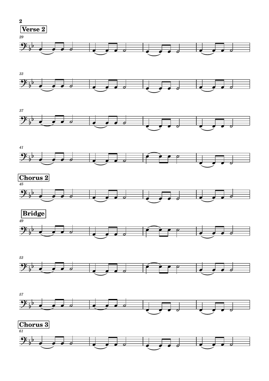 Take My Breath Away (Love Theme) Double Bass scores gallery preview page 2