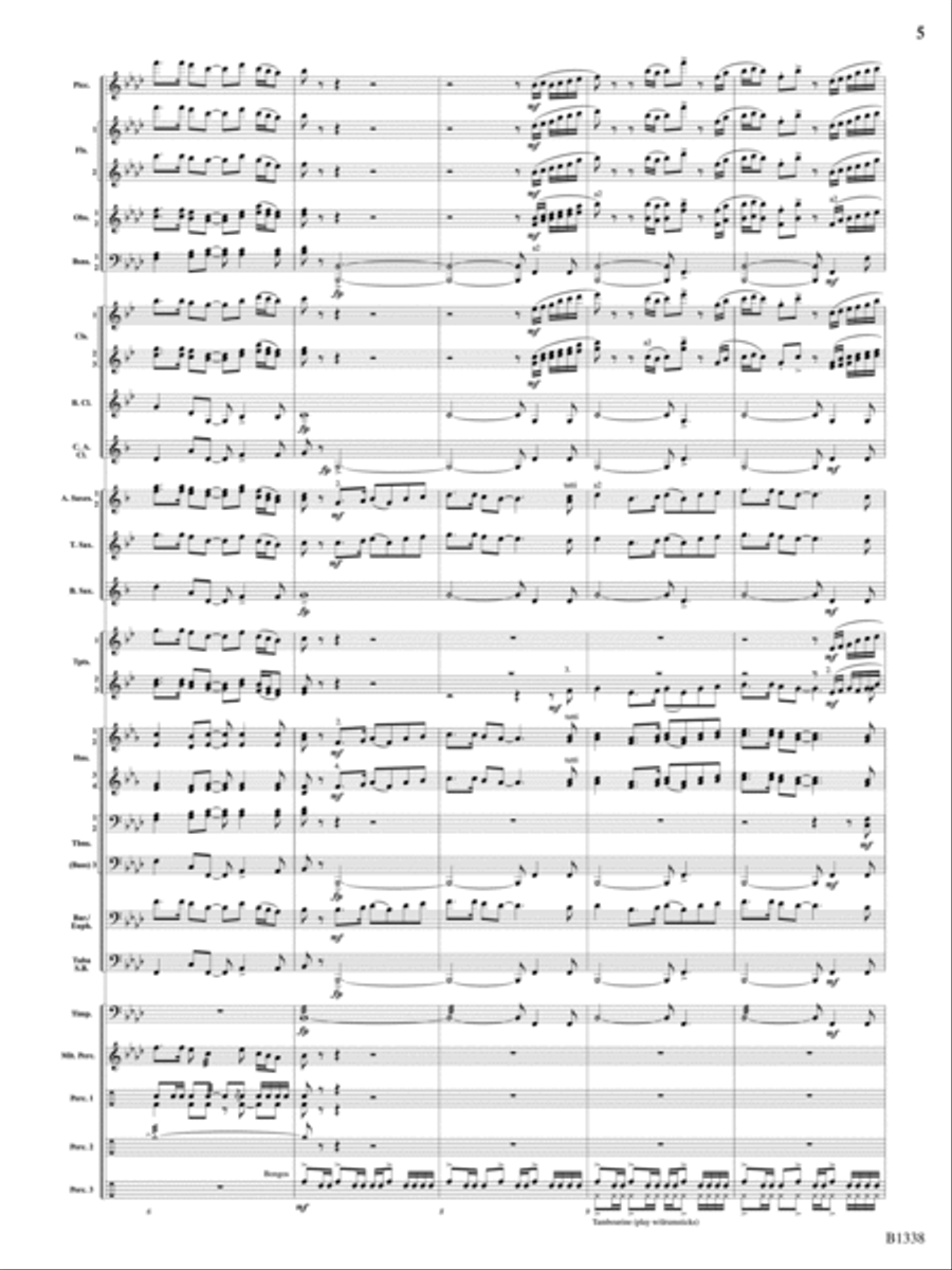 Rock Springs Saga: Score Rock Springs Saga: Score Concert Band scores gallery preview page 5