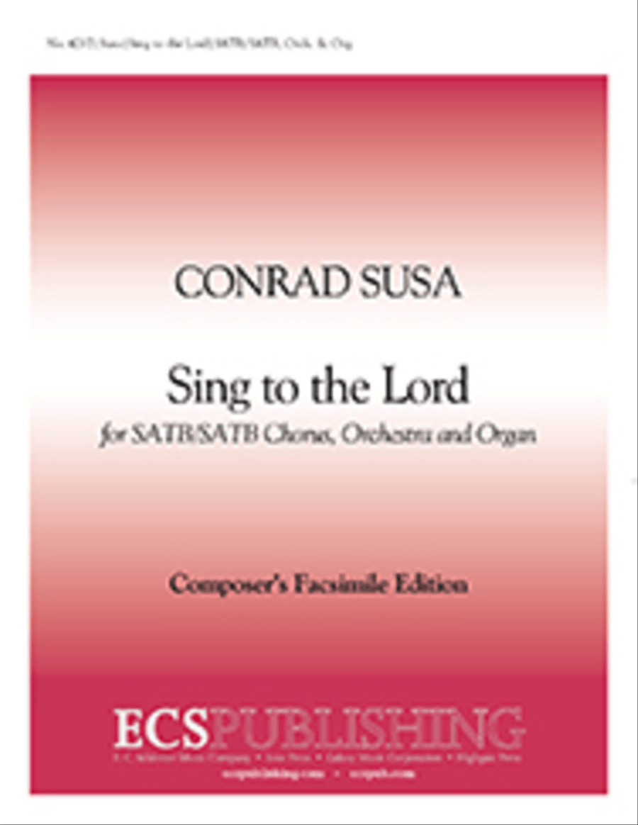 Sing to the Lord