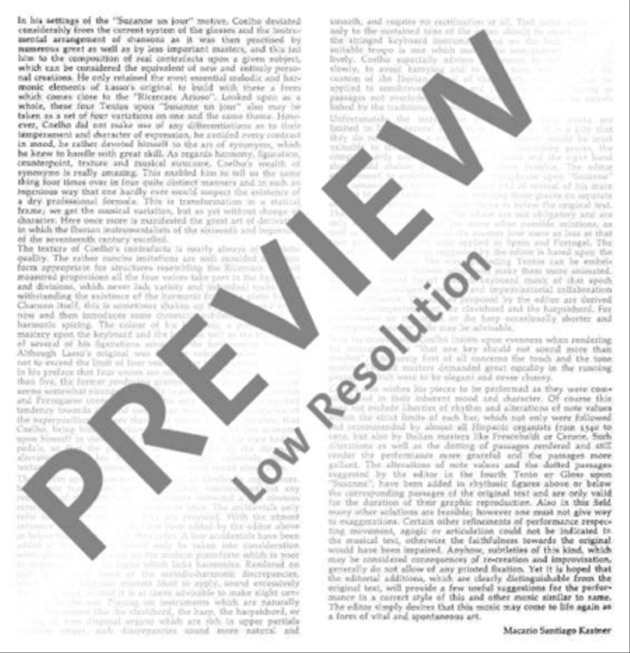 Four Susanas Harp scores gallery preview page 6