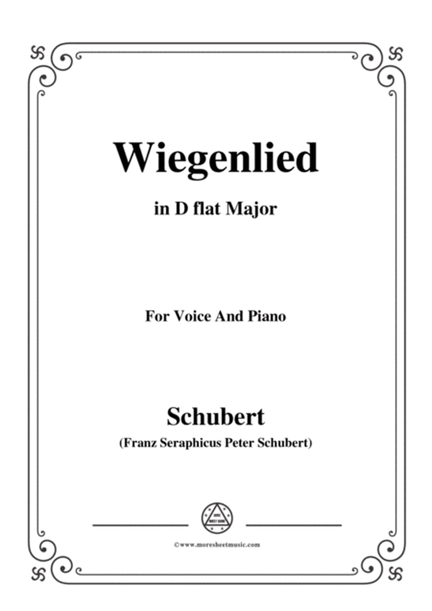 Schubert-Wiegenlied,in D flat Major,for Voice&Piano image number null
