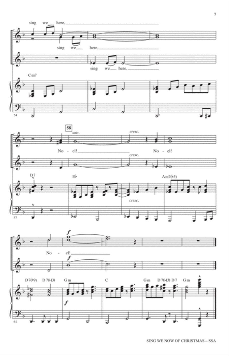 Sing We Now Of Christmas (arr. Kirby Shaw) SSA scores gallery preview page 6