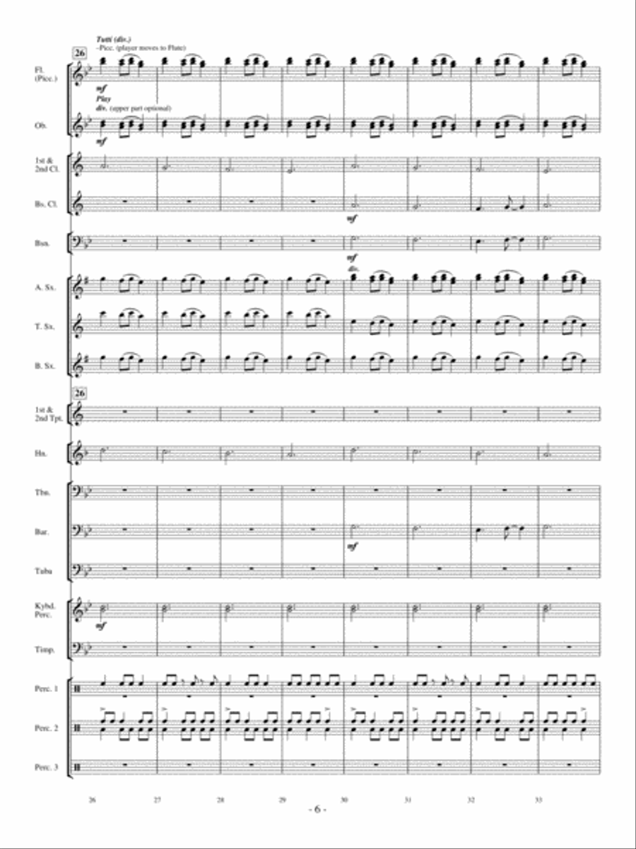Celtic Bell Carol Concert Band scores gallery preview page 5