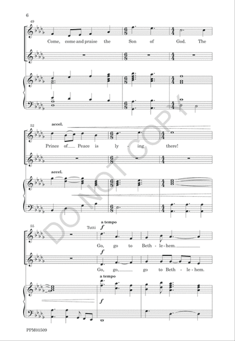 Go, Go to Bethlehem! 2-Part scores gallery preview page 9