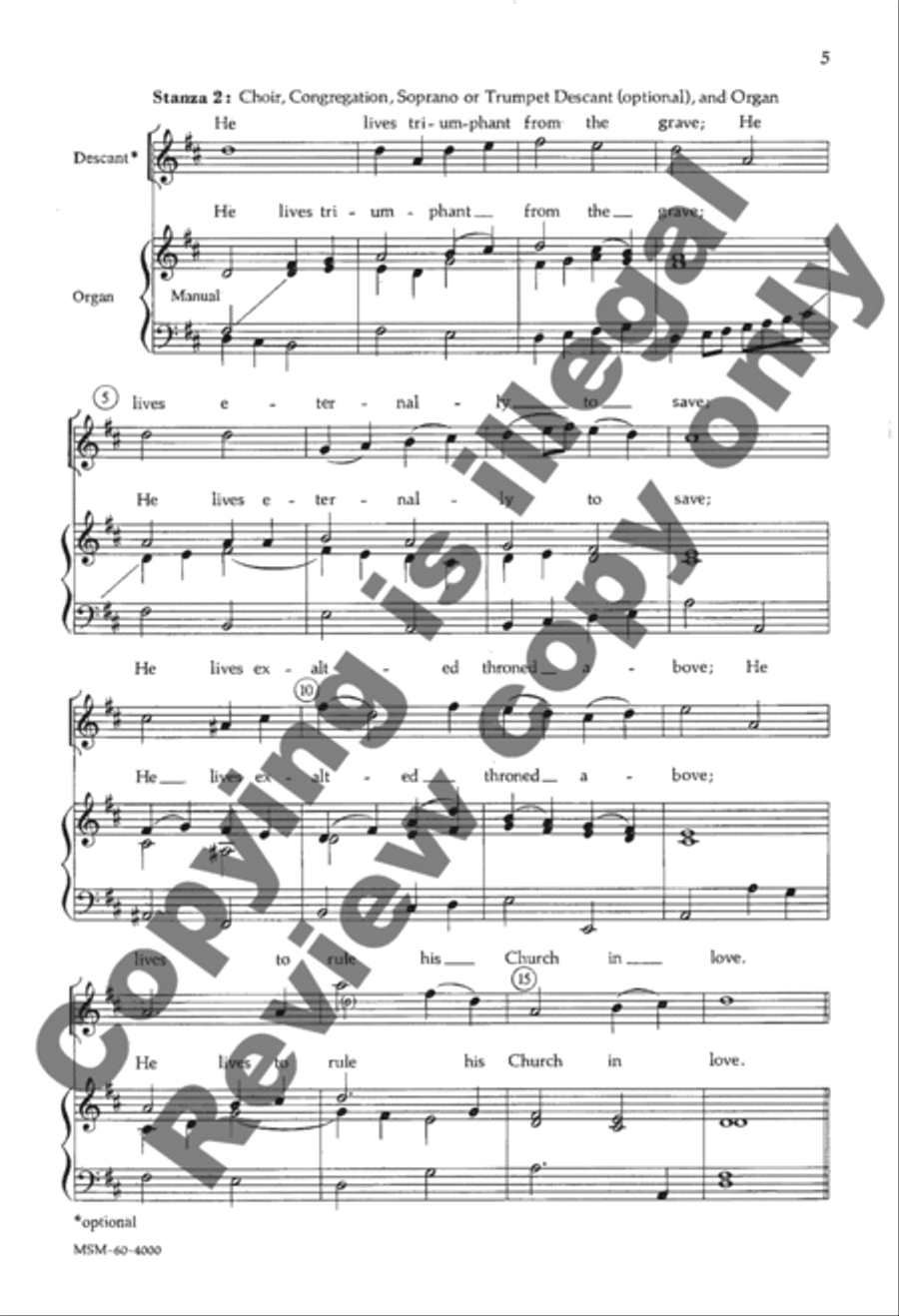 I Know That My Redeemer Lives SA scores gallery preview page 4