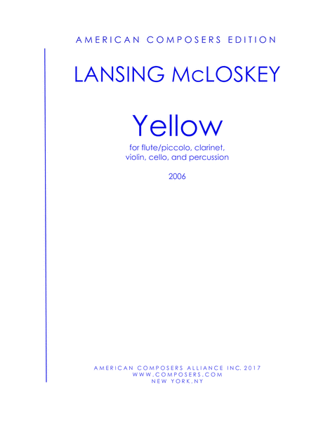 [McLoskey] Yellow