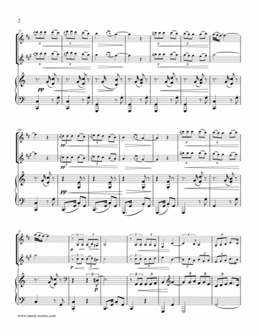 La Paloma - Clarinet, Alto Sax and Piano image number null